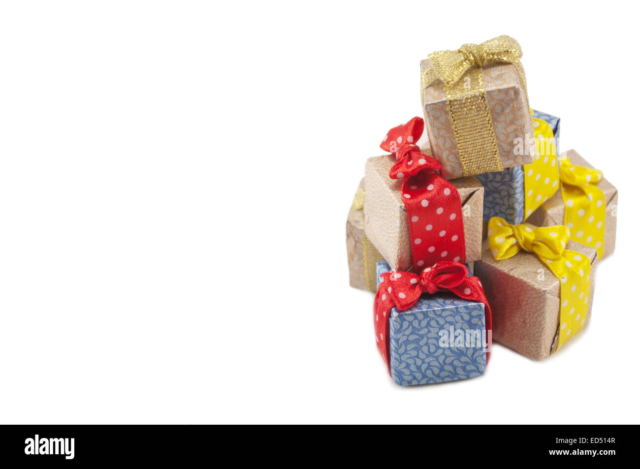 Geschenke in bunte Paket Stockfoto