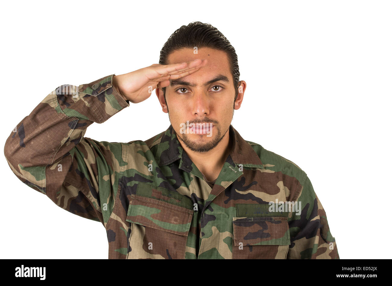 Spanischer Soldat in uniform Stockfoto