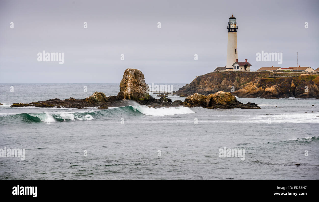 Pigeon Point Lighthouse. Stockfoto