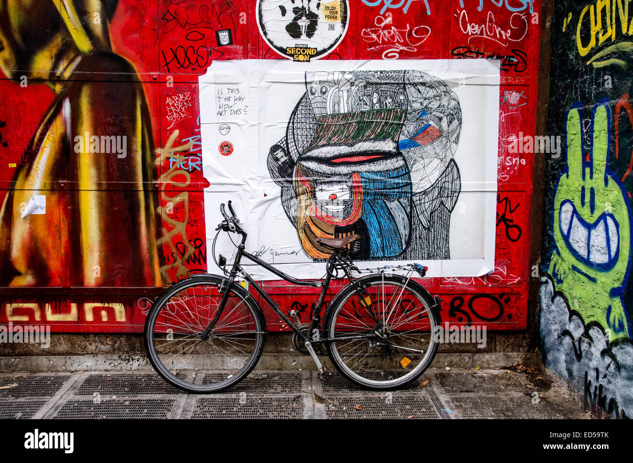 Berliner Mauer, East Side Gallery Stockfoto