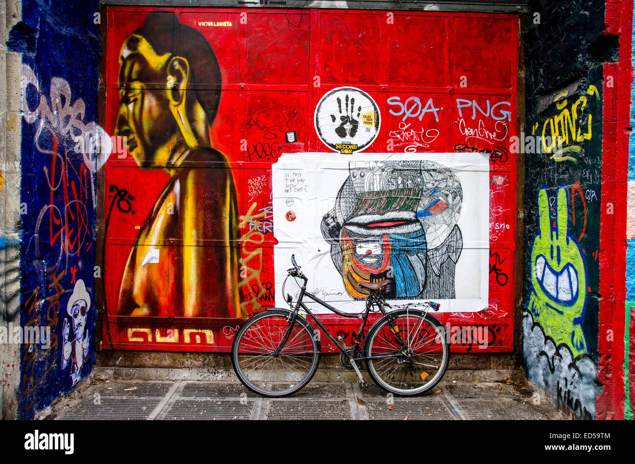 Berliner Mauer, East Side Gallery Stockfoto
