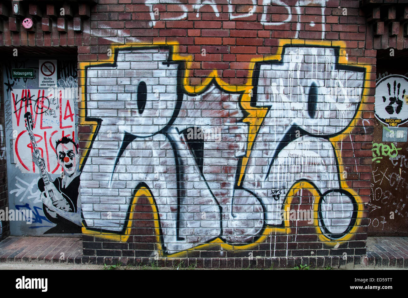 Berliner Mauer, East Side Gallery Stockfoto