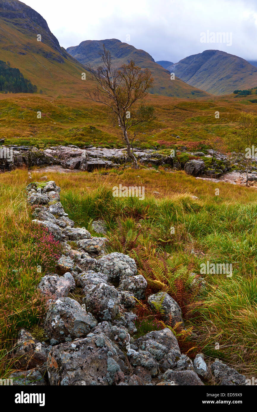 Spitze der Glen Etive in der Nähe von Glen Coe, Schottland Stockfoto