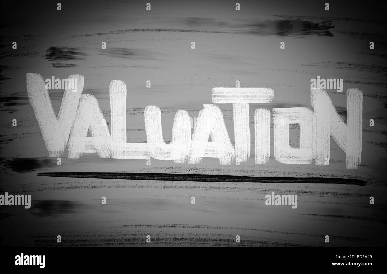 Konzept, handschriftlich mit Kreide - Farbbild Stockfoto