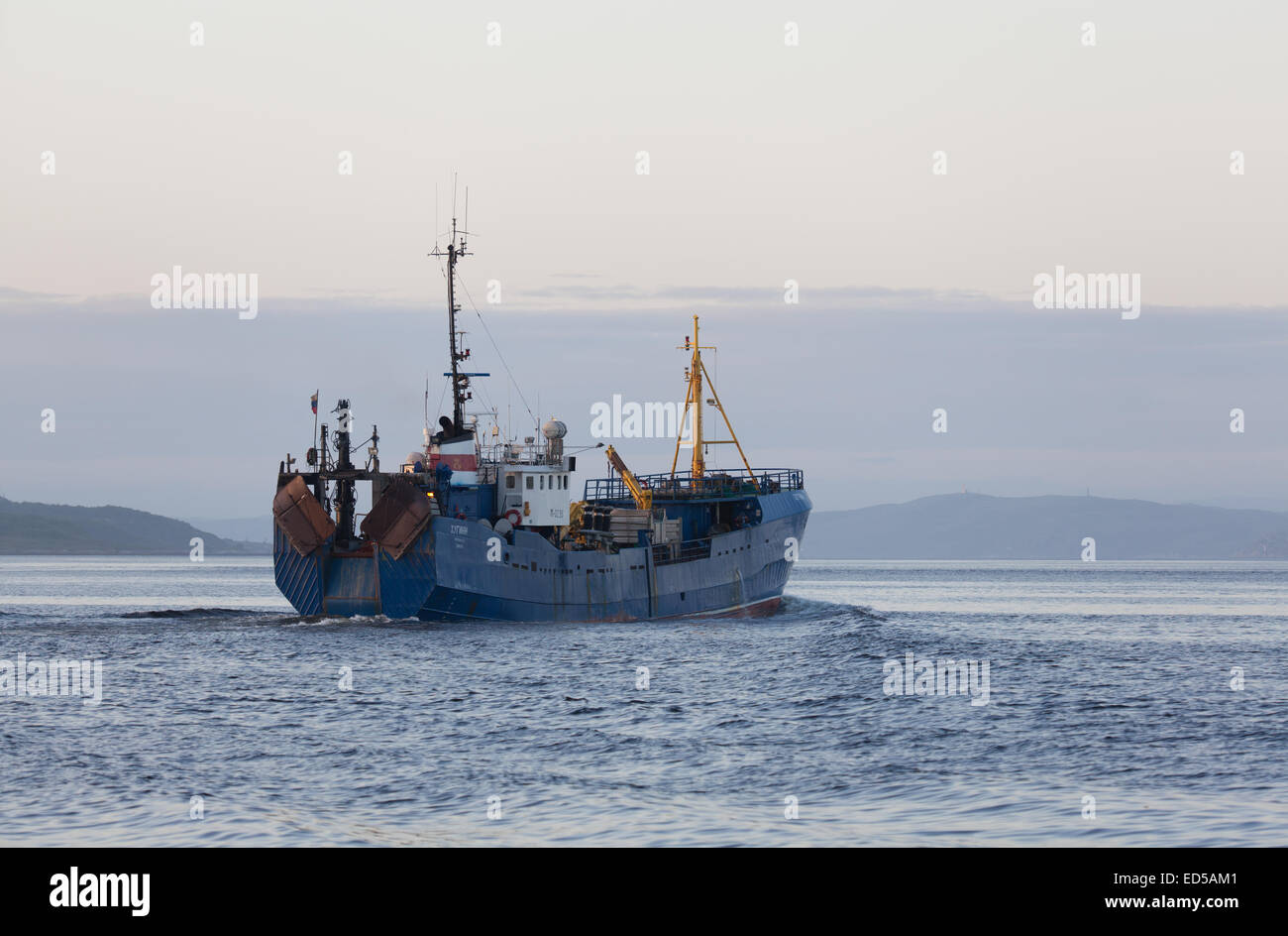 Fischereifahrzeug Huginn Stockfoto