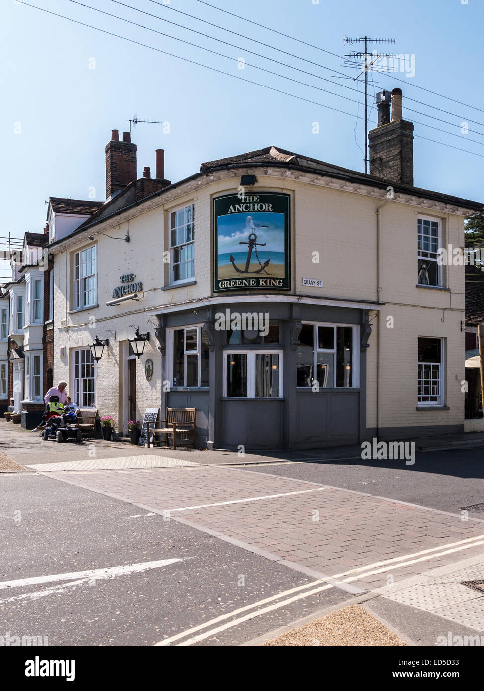 Der Anker Public House, Woodbridge, Suffolk. Stockfoto