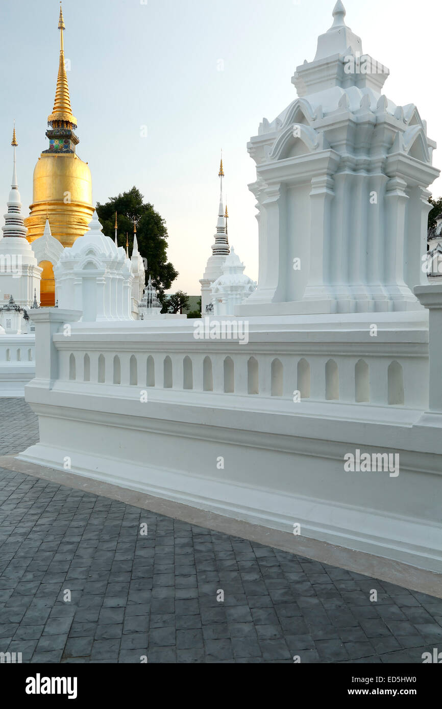 Mausoleen und Stupa, Wat Suan Dok, Chiang Mai, Thailand Stockfoto