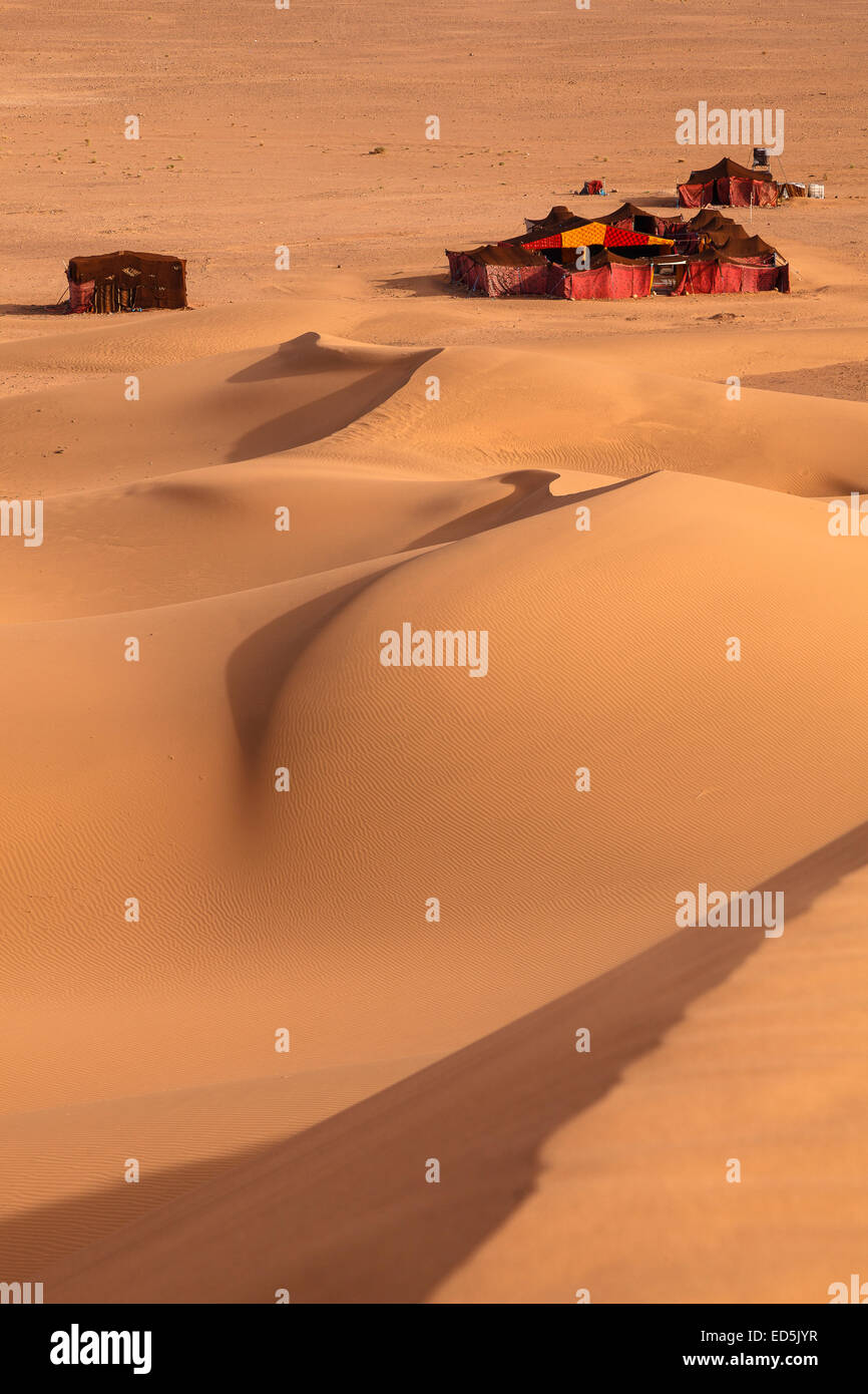 Dünen von Tinfou. Draa-Tal. Marokko. Nordafrika. Afrika Stockfoto