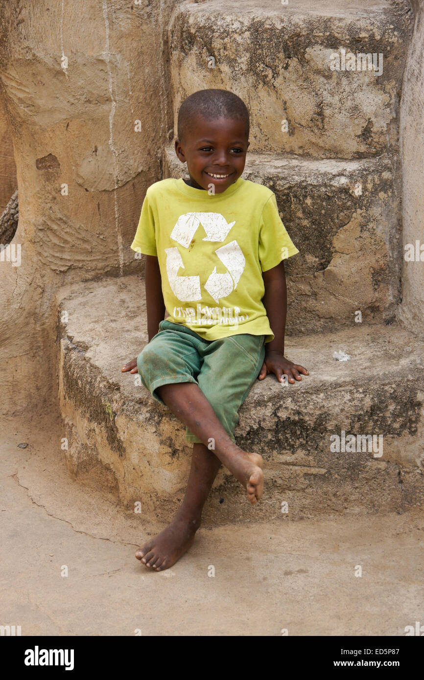 Junge des Talensi-Stammes, Tongo, Ghana Stockfoto