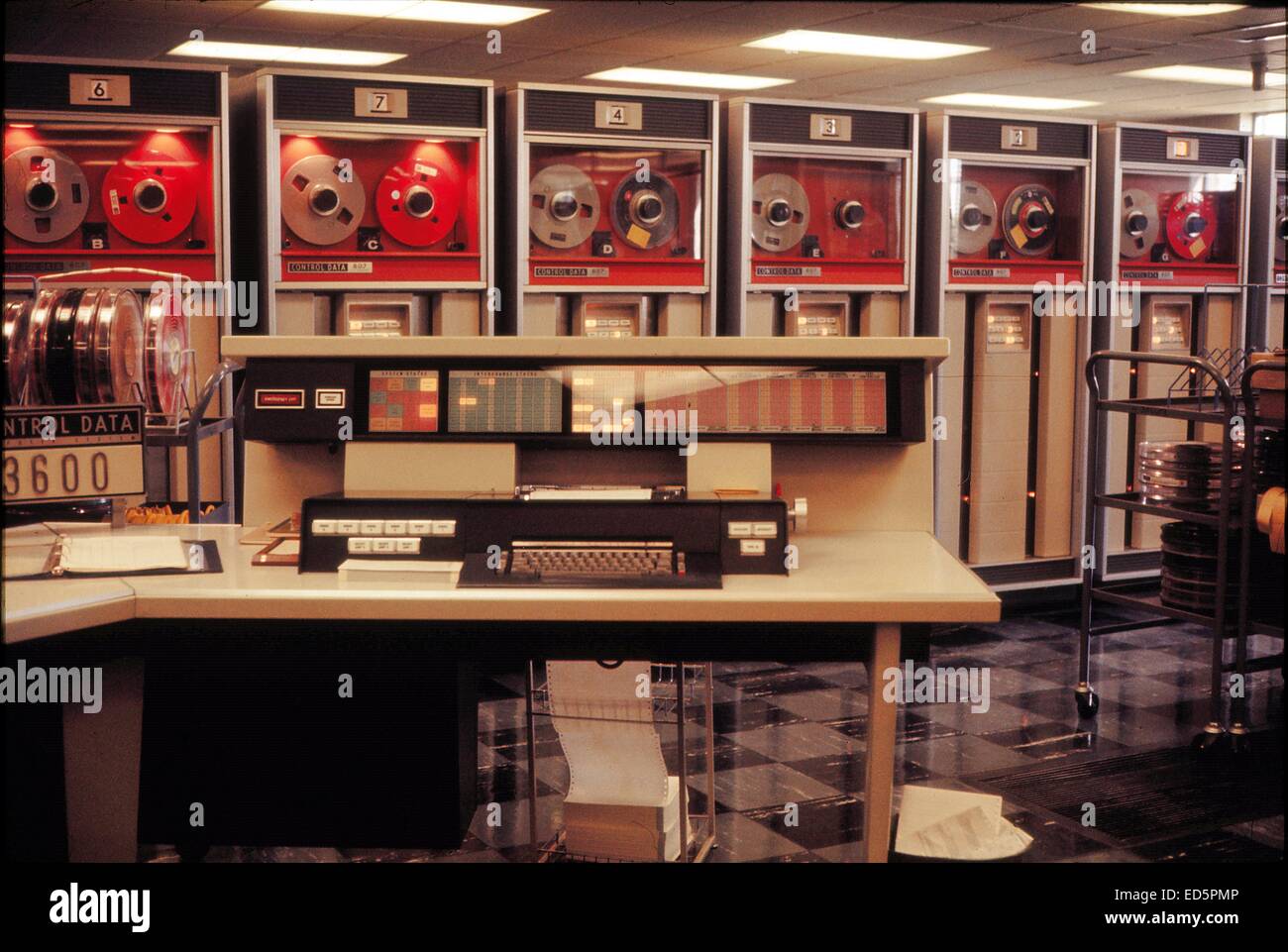 CDC3600 Computer bei CSIRO, Canberra Stockfoto CDC3600 Computer bei CSIRO, Canberra Stockfoto