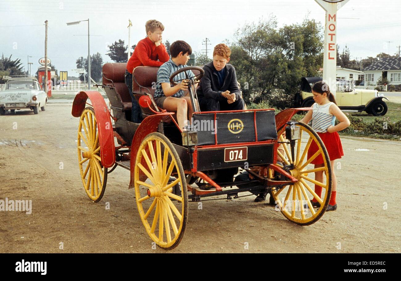 Motorisierte vierrädrige, Oldtimer und Volksmuseum, Seen Eingang, Victoria Stockfoto