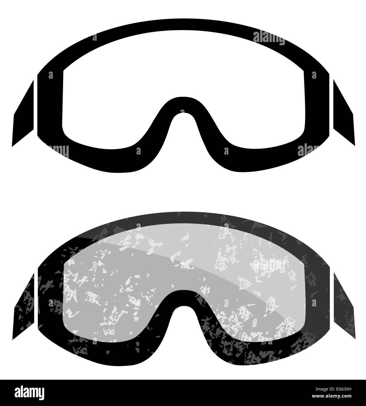 Snowboard Ski goggles Stockfoto