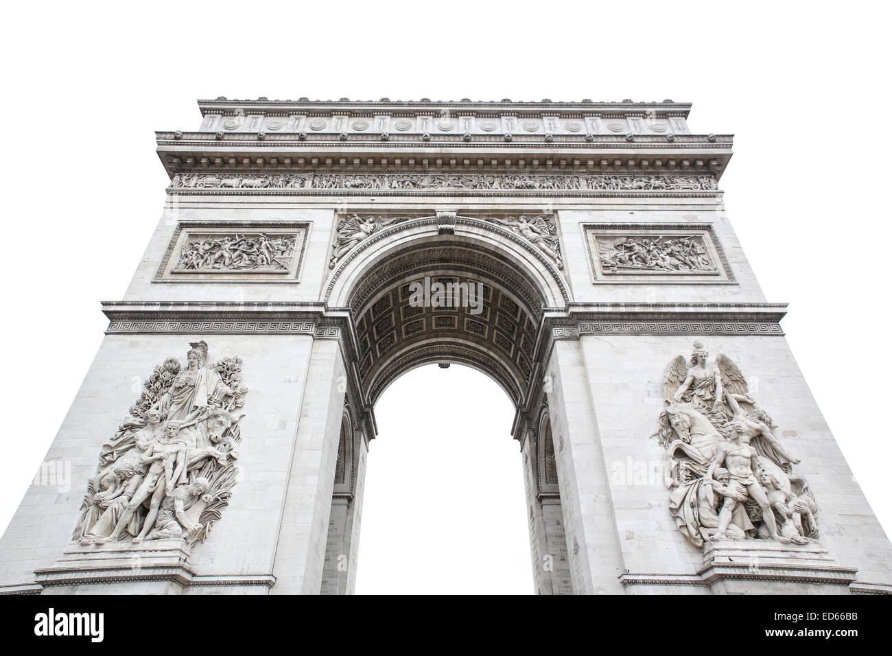 Französische Wahrzeichen Arc de Triomphe Stockfoto