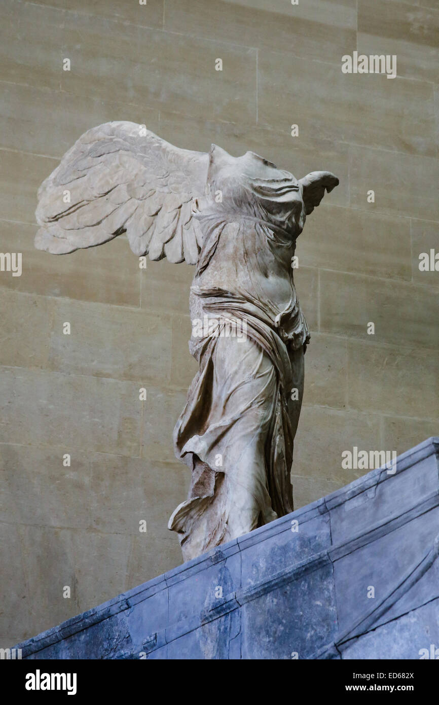 Winged Sieg von Samothraki griechische Göttin Nike Stockfoto