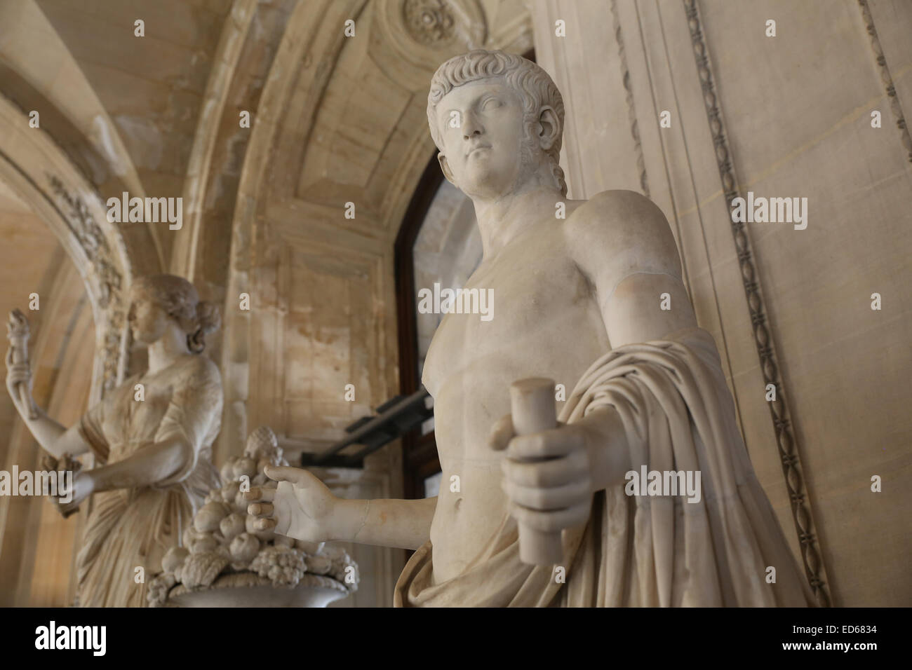 Griechische Skulptur Louvre museum Stockfoto