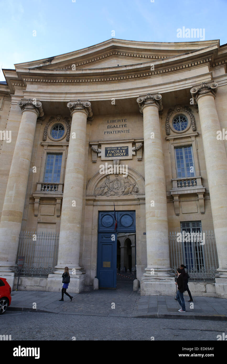 Juristische Fakultät, Universität Paris bauen Stockfoto