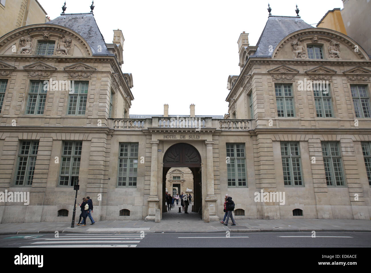 Paris Hotel Sully "Hotel de Sully" Stockfoto