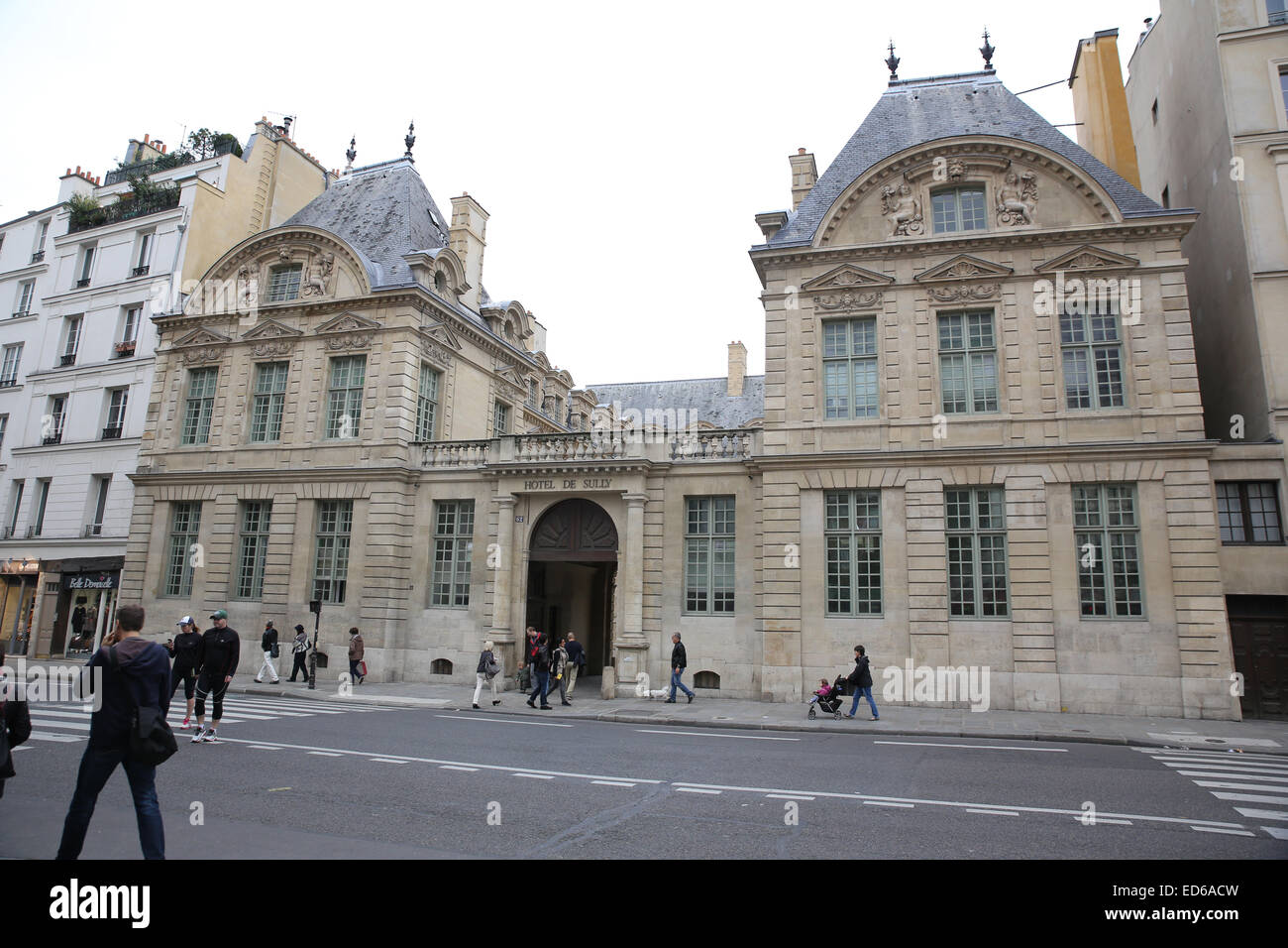 "Hotel de Sully" Paris Hotel Sully Stockfoto