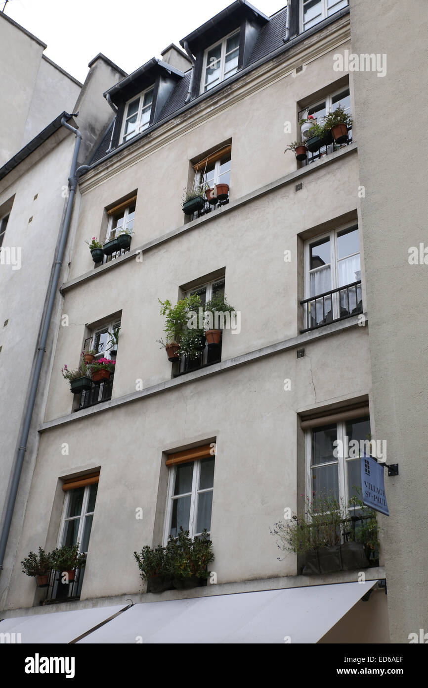 Paris-Wohngegend Stockfoto