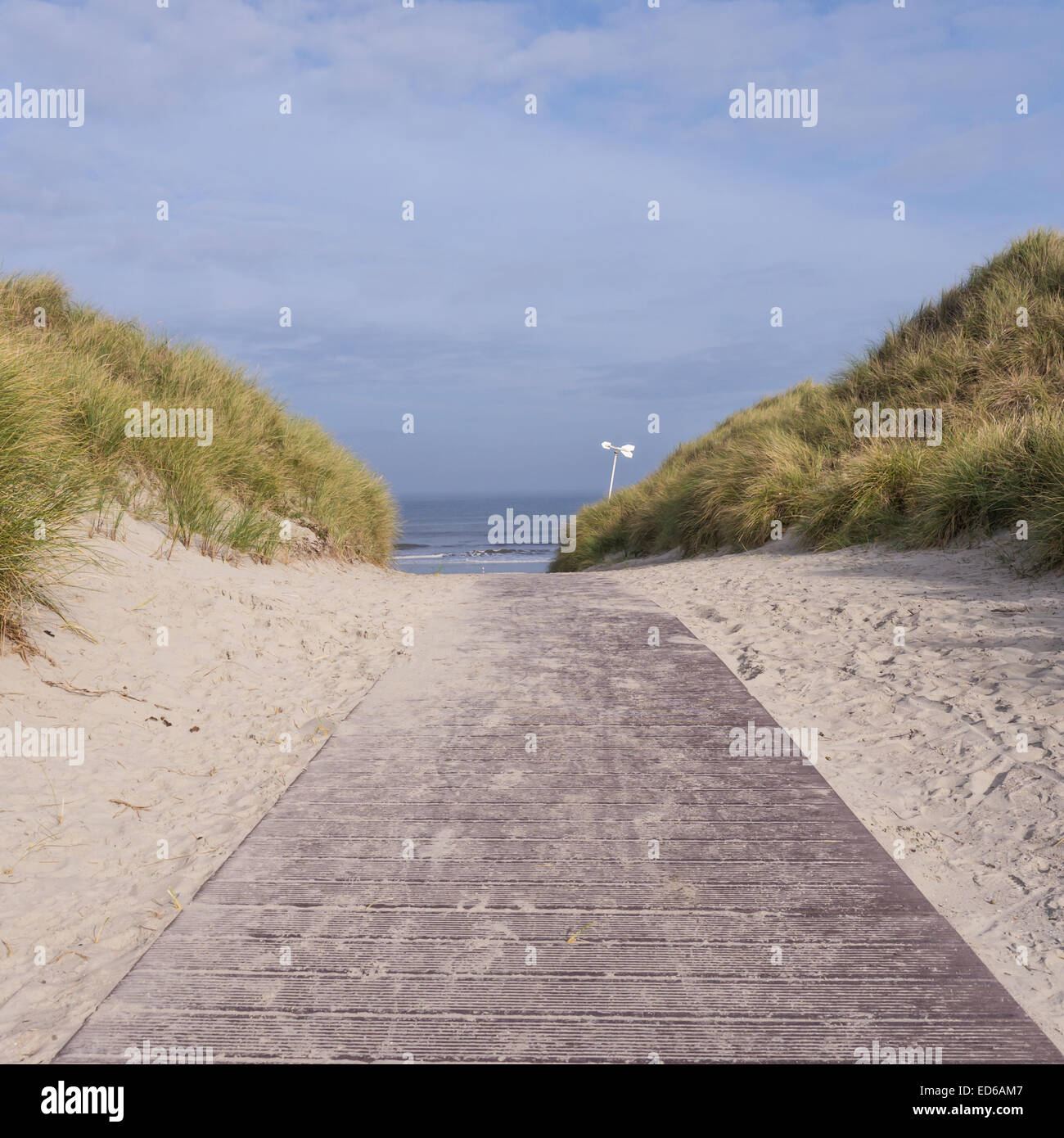 Weg zum Strand (Nordsee) auf norderney Stockfoto