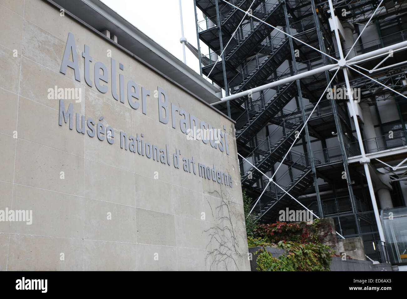 National Museum of Modern Art Paris zu unterzeichnen Stockfoto