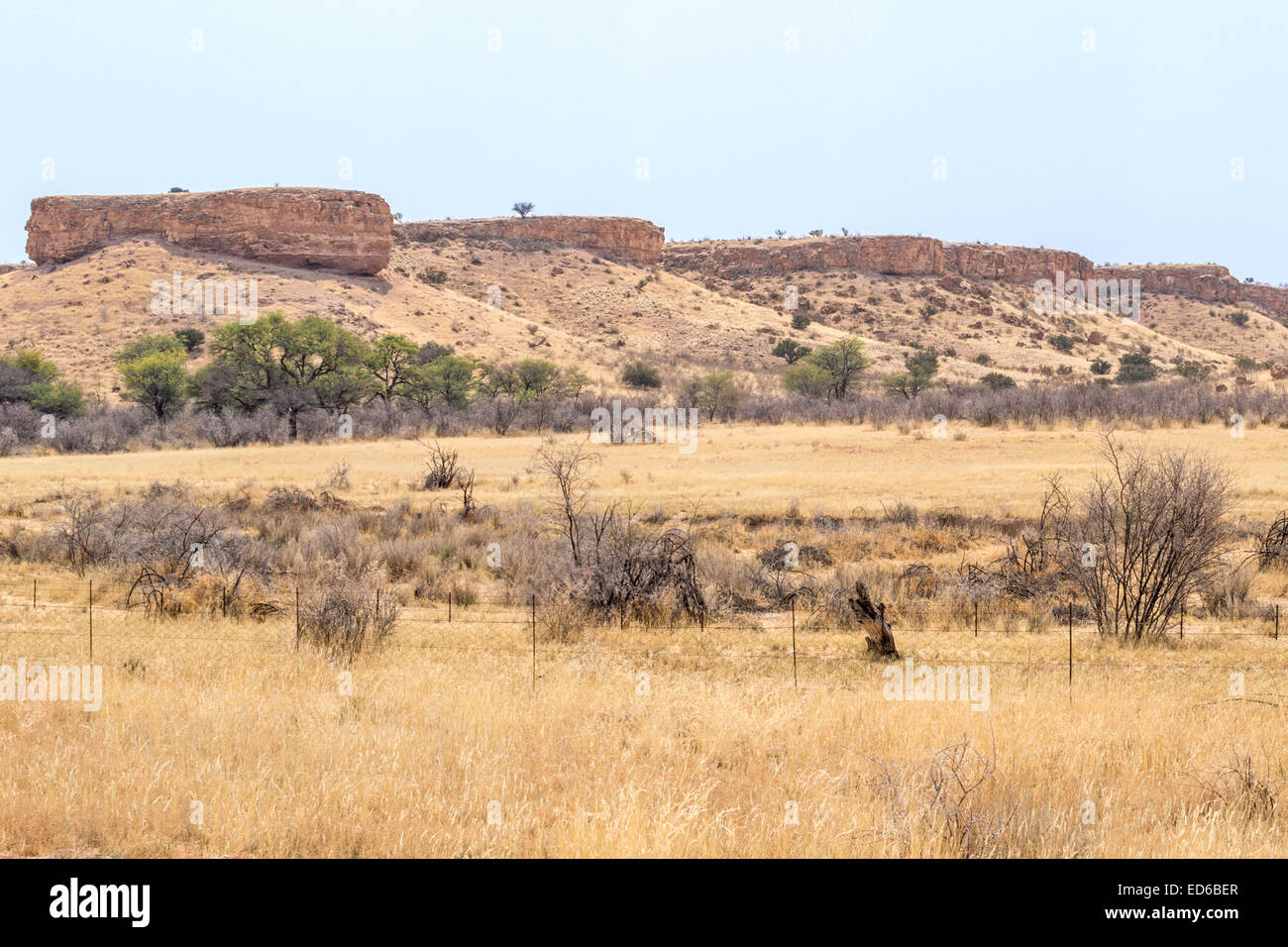 Sandstein Bildung C15 Straße Mariental Region Namibias Stockfoto