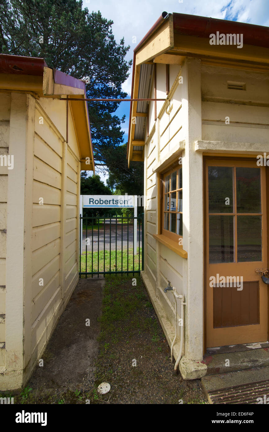 Robertson Heritage Railway Station, New-South.Wales, Australien Stockfoto