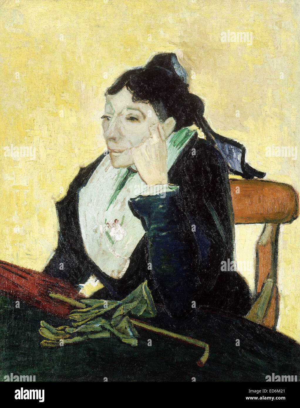 Vincent Van Gogh, The Arlesienne 1888 Öl auf Leinwand. Musée d ' Orsay, Paris, Frankreich. Stockfoto