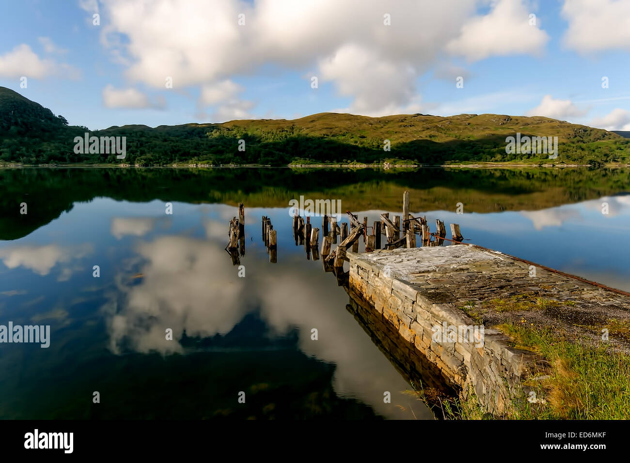 Loch Moidart in den Highlands von Schottland Stockfoto