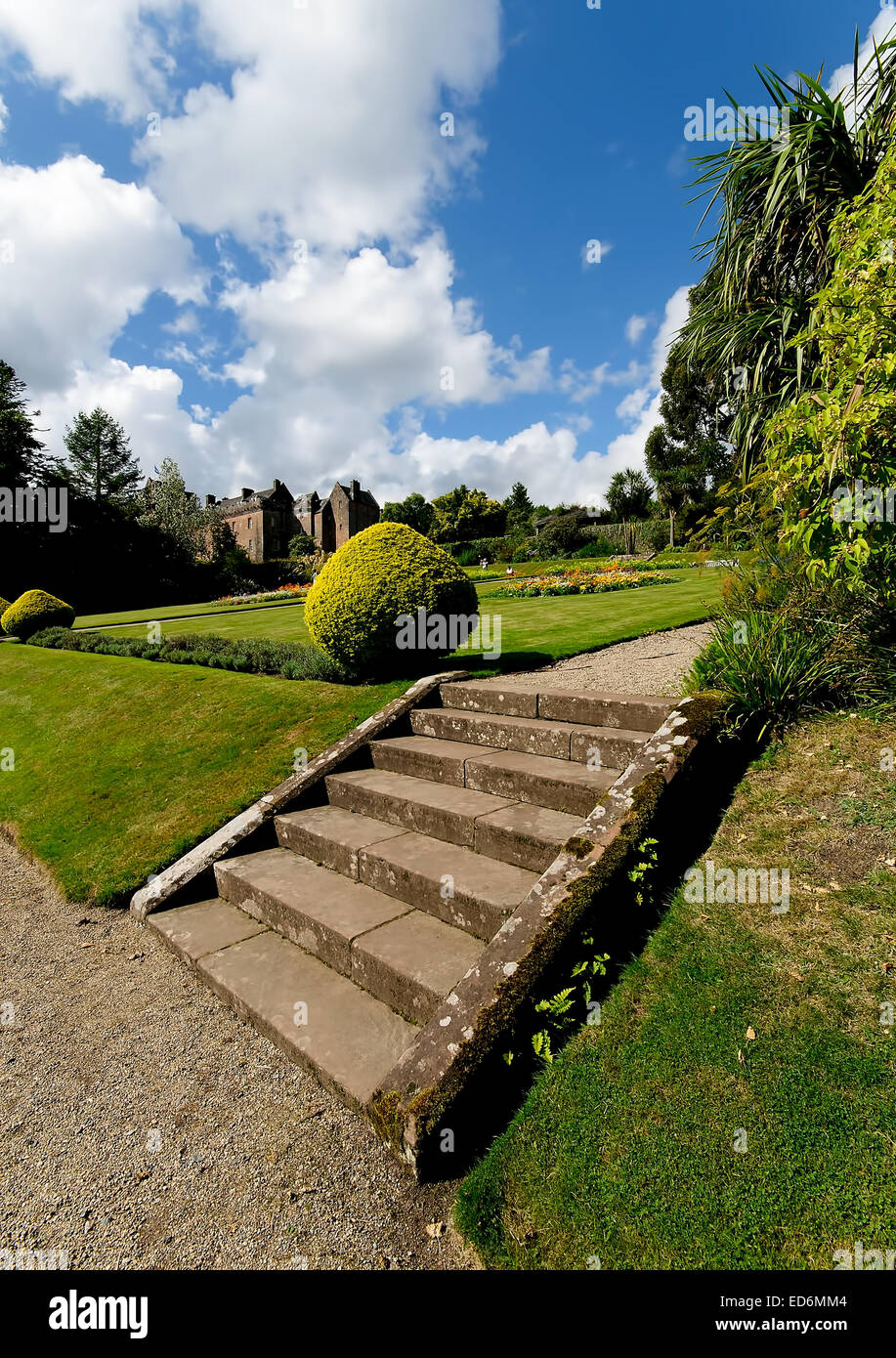 Brodick Castle Gardens auf der Isle of Arran, Schottland Stockfoto