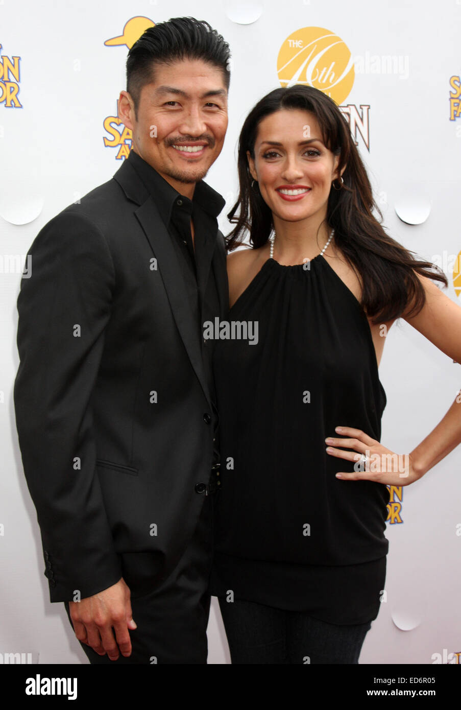 Saturn Awards 2014 - Ankünfte mit: Brian Tee, Mirelly Taylor-Tee wo: Los Angeles, California, Vereinigte Staaten von Amerika bei: 26. Juni 2014 Stockfoto