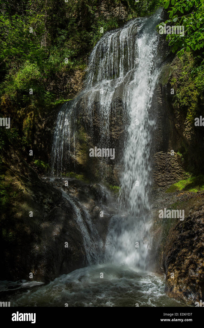 Falltobel Wasserfall, Niedersonthofen, Oberallgäu, Allgäu, Bayern