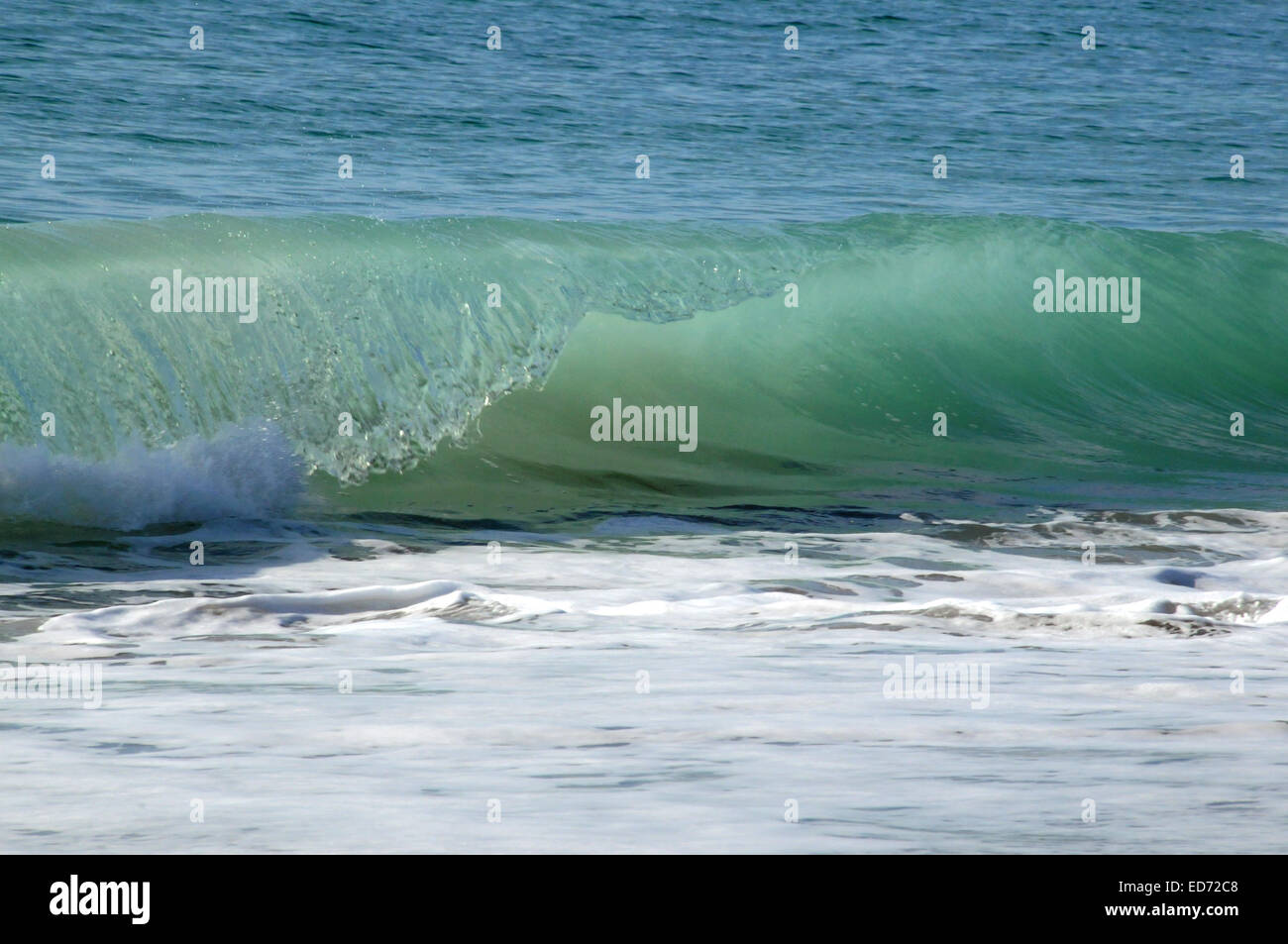 Ozeanwelle Emerald Isle NC Beach Stockfoto
