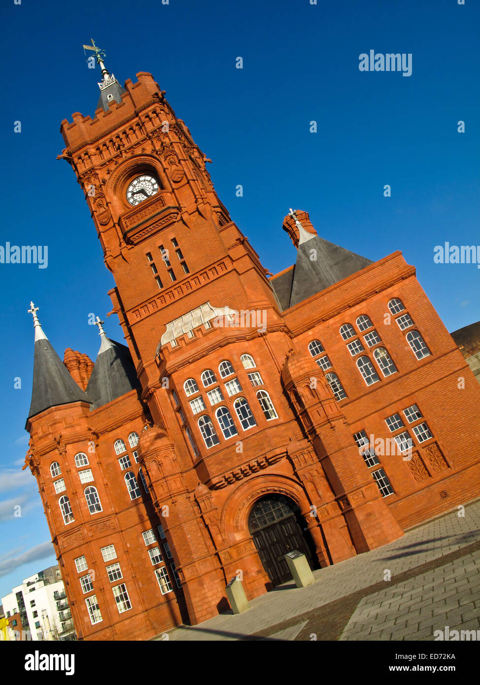Pierhead Gebäude, Bucht von Cardiff, Cardiff, Wales, UK Stockfoto