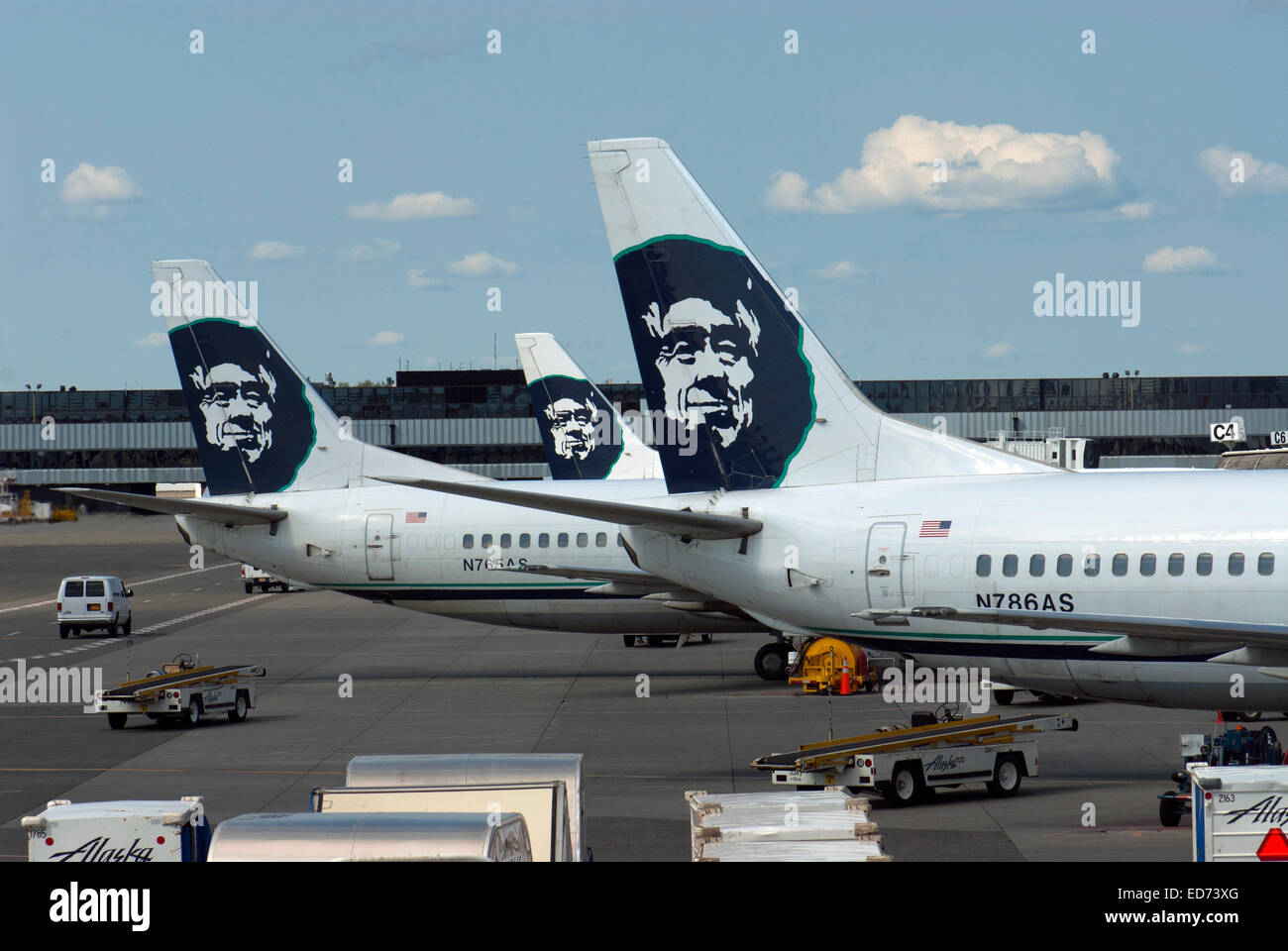 Flughafen Anchorage, Alaska Stockfoto