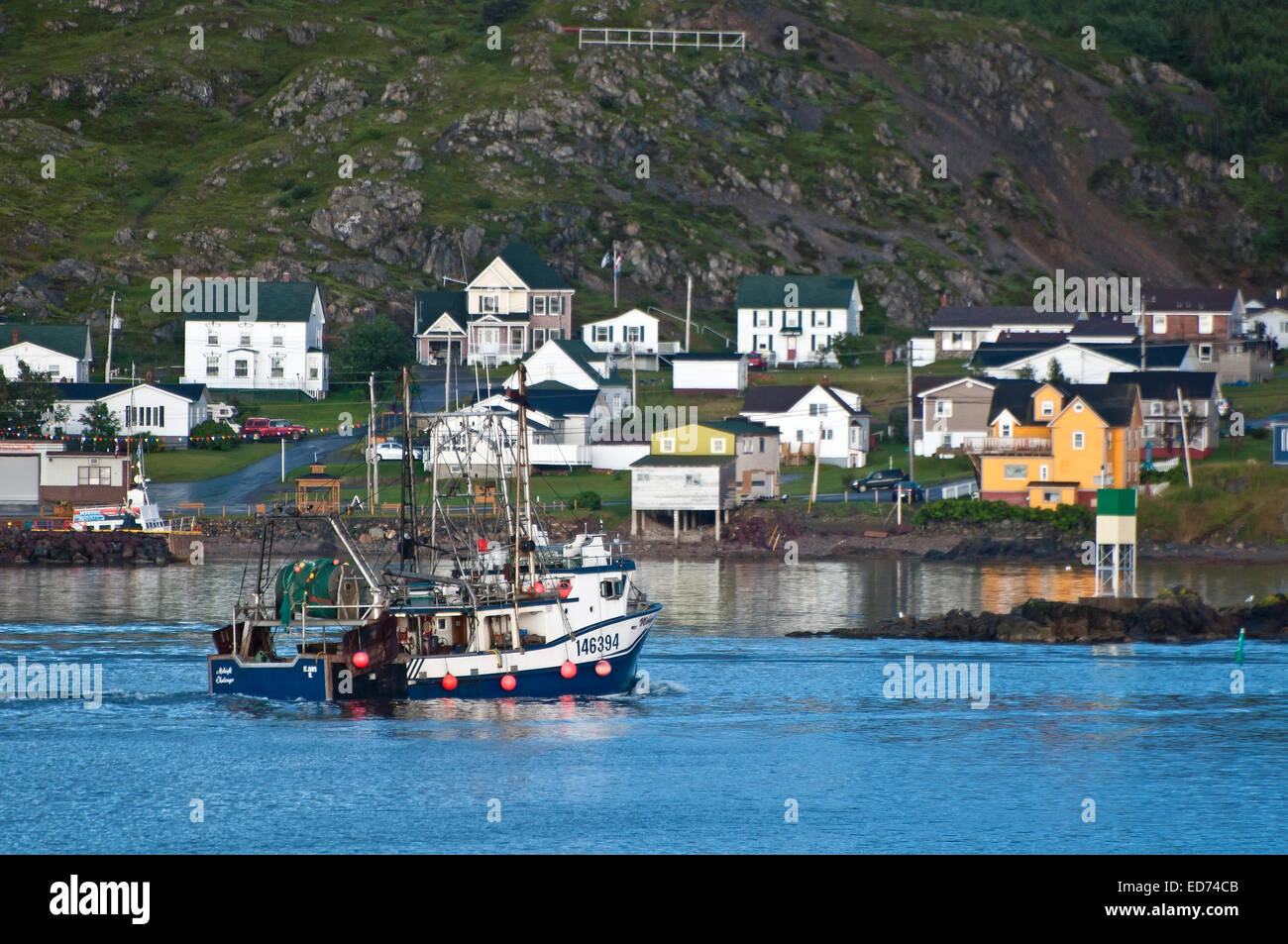 Angelboot/Fischerboot Twillingate, Neufundland, Kanada Stockfoto