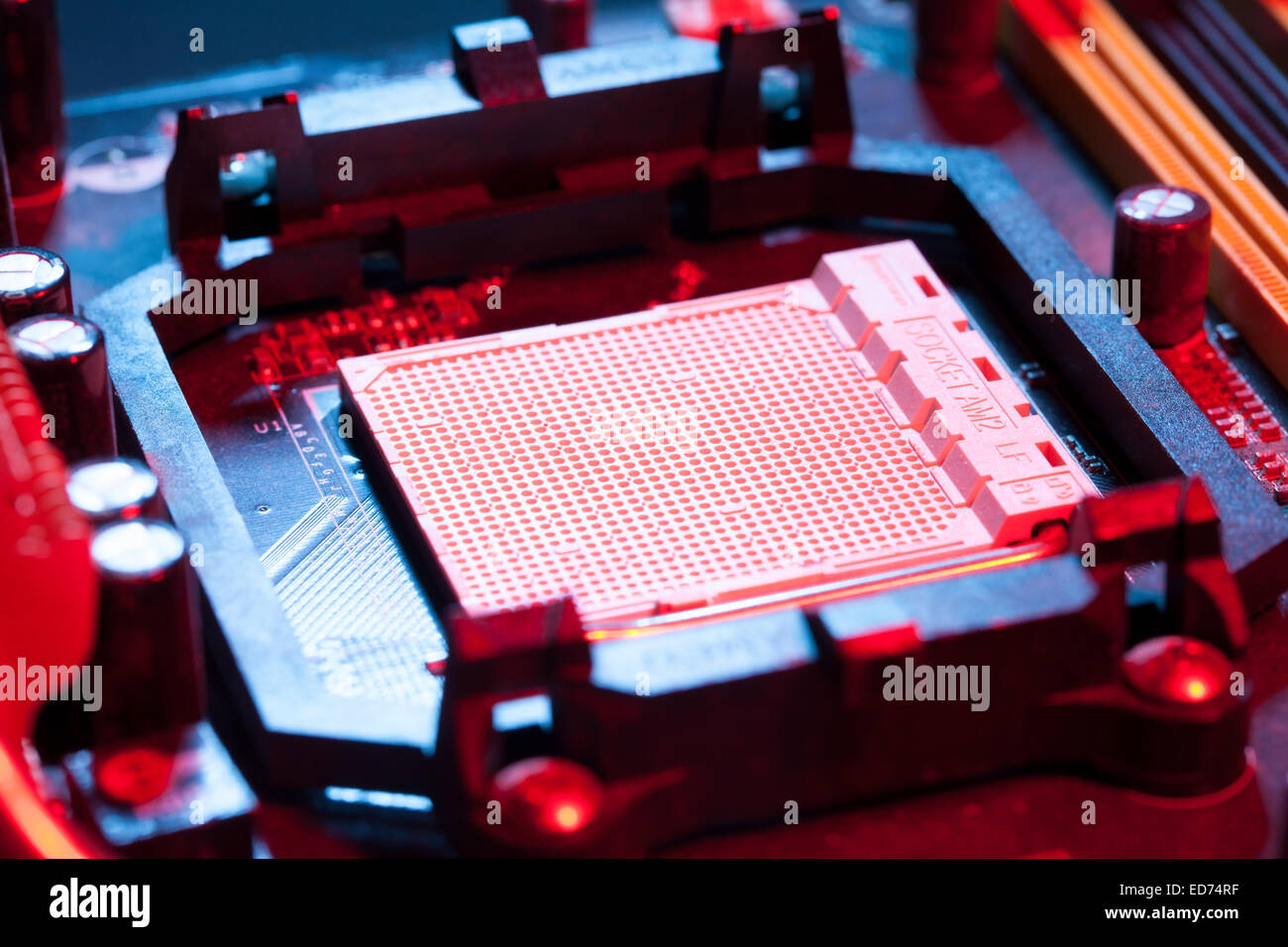 Motherboard CPU-Sockel Stockfoto