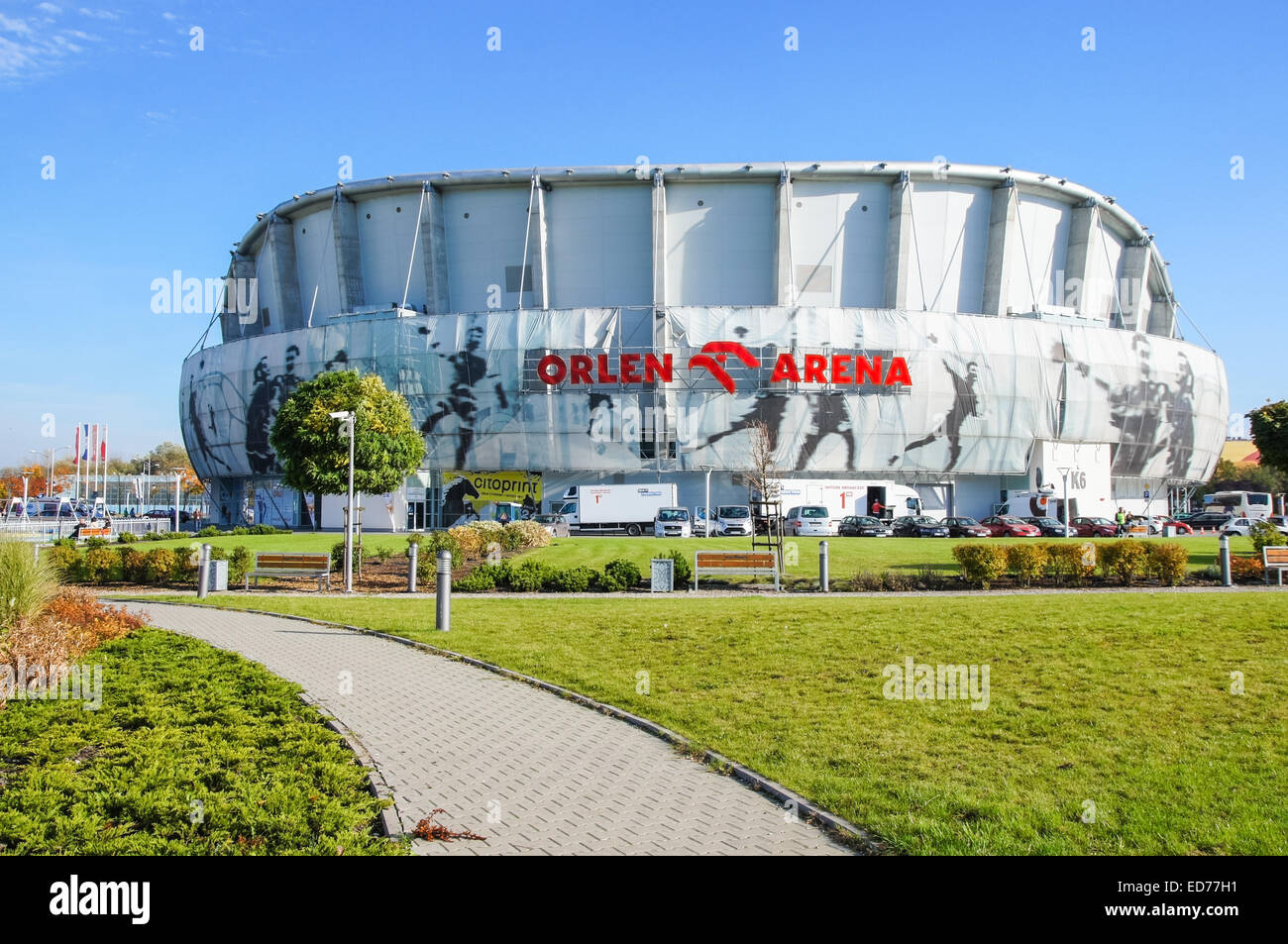 Orlen Arena Sport- und Unterhaltungszentrum in Plock, Polen Stockfoto