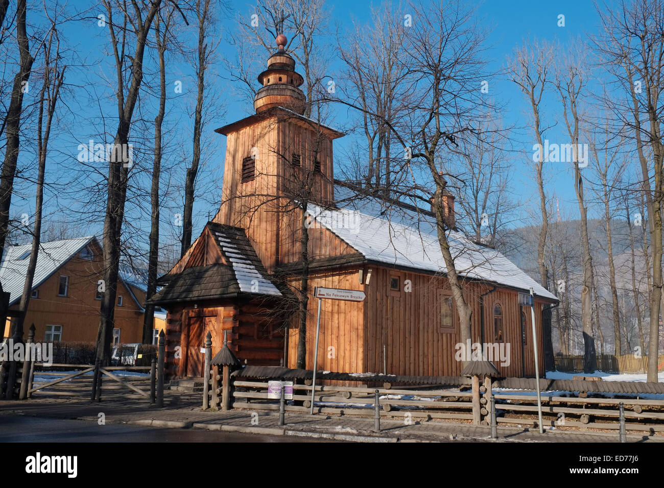 Kirche St Clement, Zakopane, Polen. Stockfoto