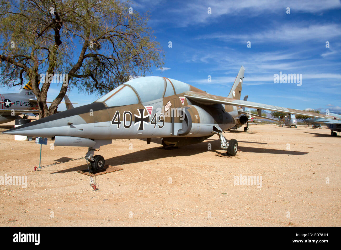 Tucson, AZ, USA - 12. Dezember 2014: Dassault-Breguet-Dornier Alpha Jet-A Stockfoto