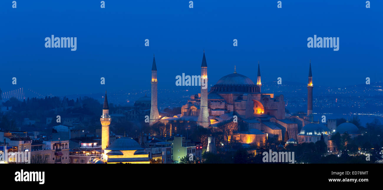 Die blaue Moschee, Sultanahmet Camii oder Sultan-Ahmed-Moschee in Istanbul, Türkei Stockfoto