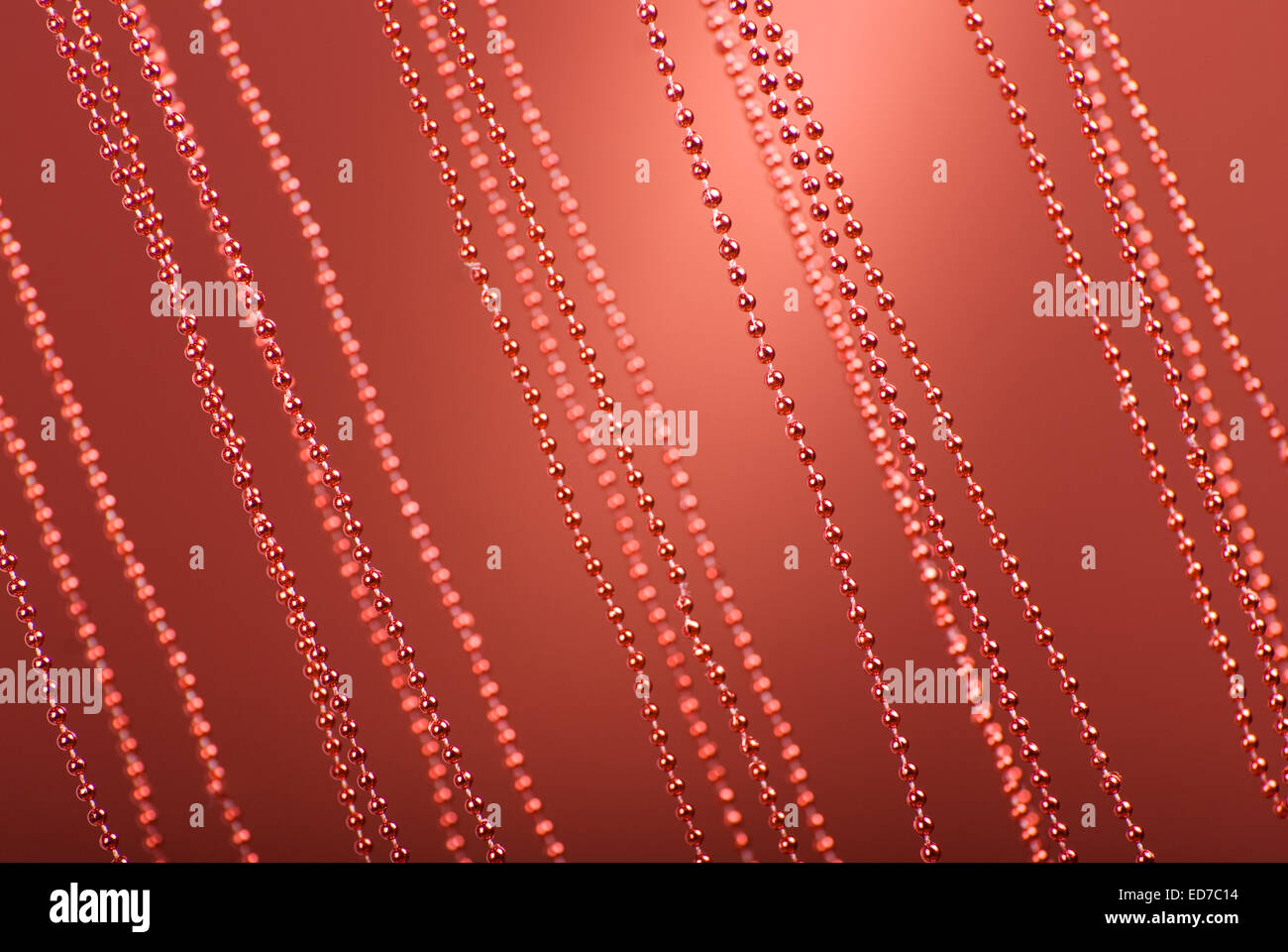Hintergrund rot abstrakt schief Ketten Stockfoto