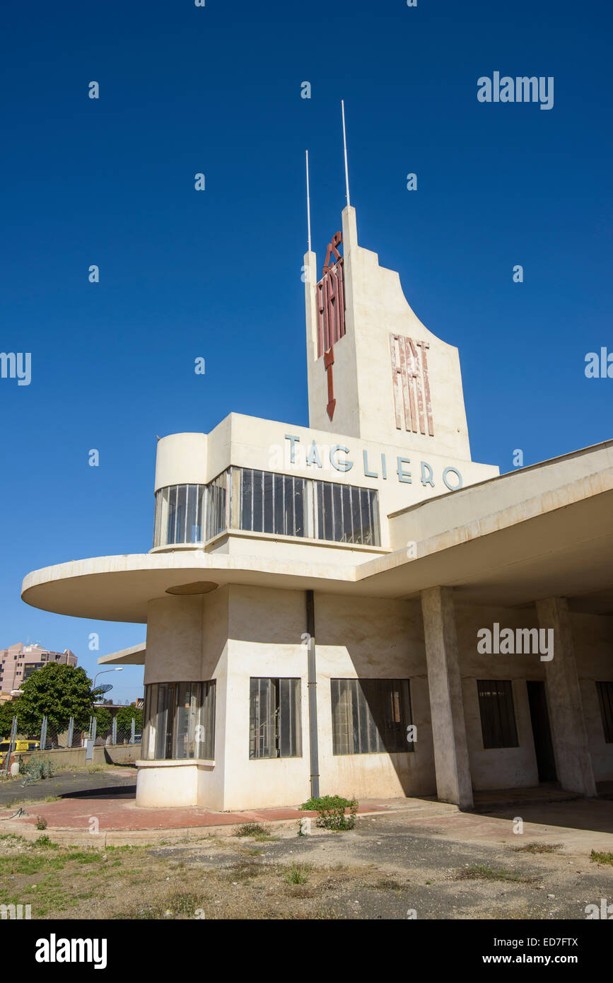 Fiat Tagliero Gebäude, Asmara, Eritrea Stockfoto