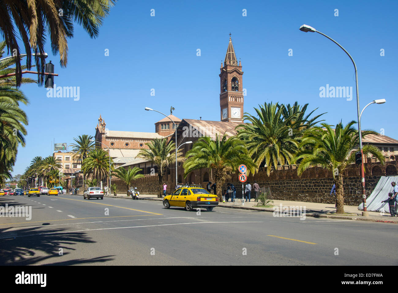 Katholische Kathedrale St. Marien Harnet Avenue, Asmara, Eritrea Stockfoto