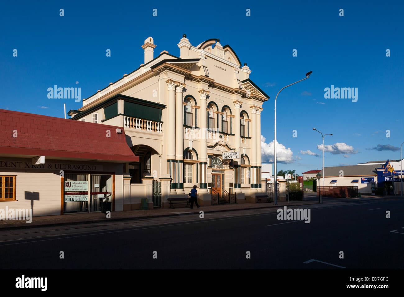 Die sehr aufwändigen und historische (1888) M.P Monsour Gebäude Maryborough Queensland Australien Stockfoto