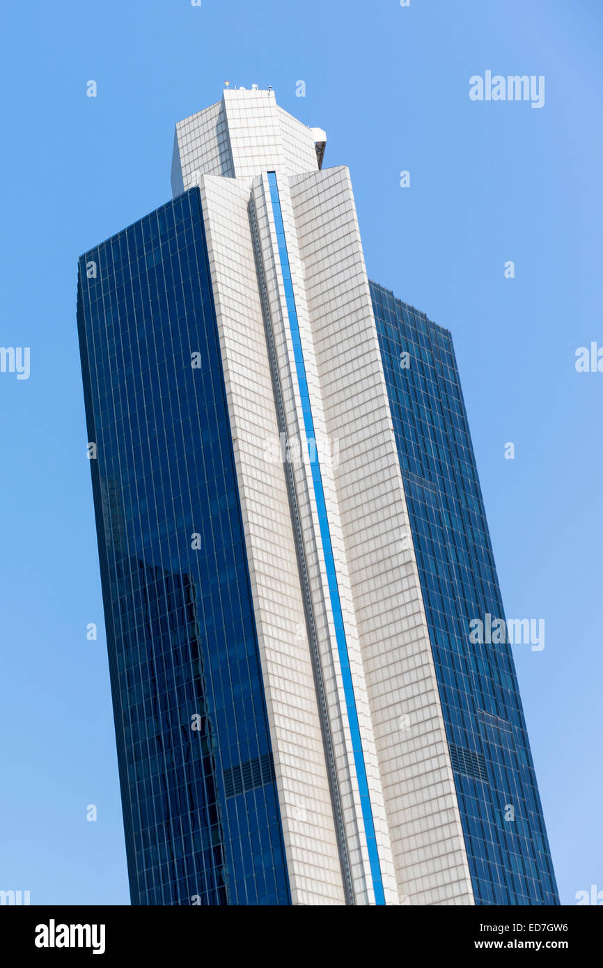 Moderne Wolkenkratzer Glasbausteine in Levent, finanzielle und geschäftliche Stadtteil von Istanbul, Türkei Stockfoto