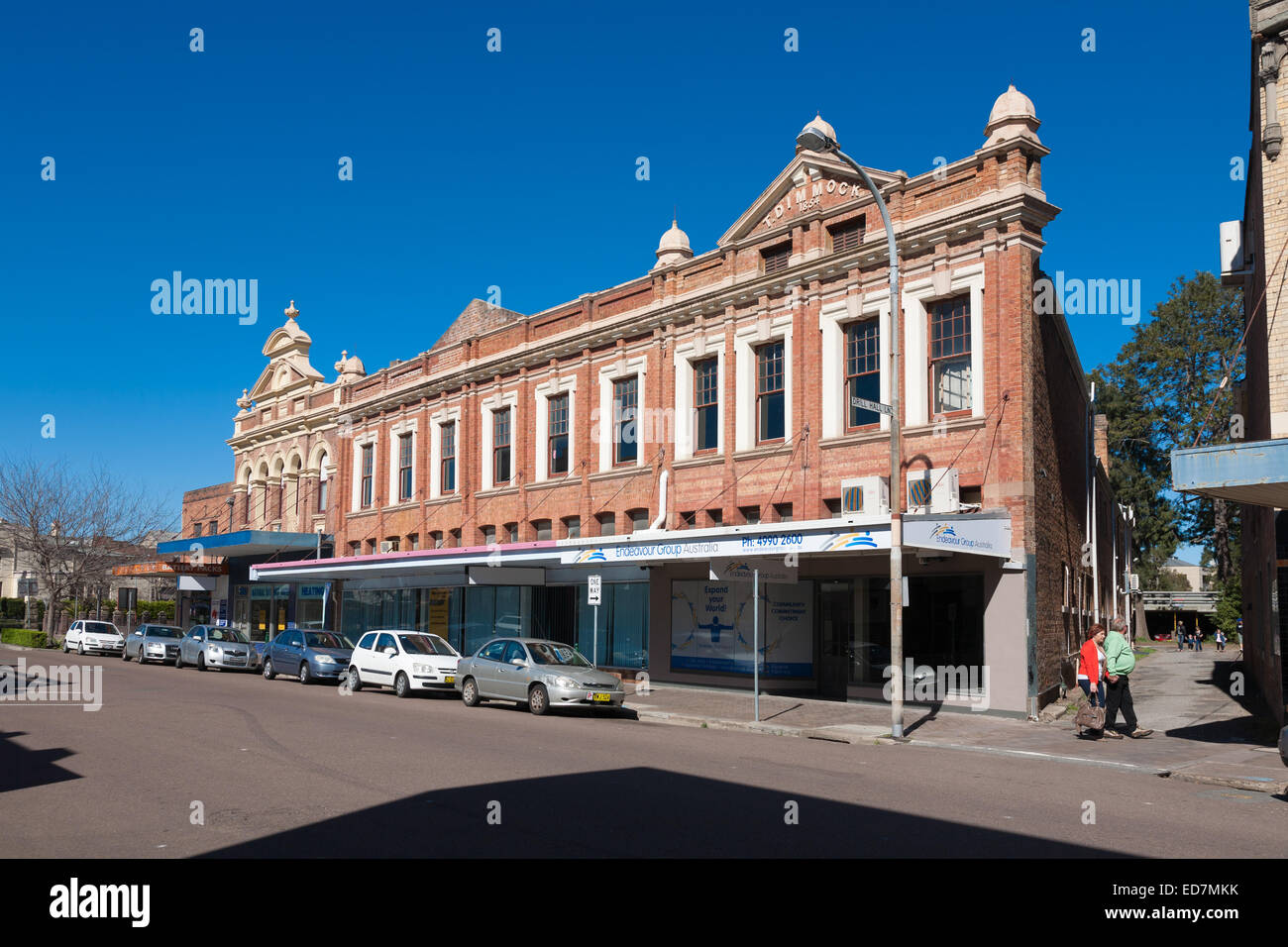 Prominente historische architektonische empfohlene Geschäftshaus in Maitland im Hunter Valley NSW Australien Stockfoto