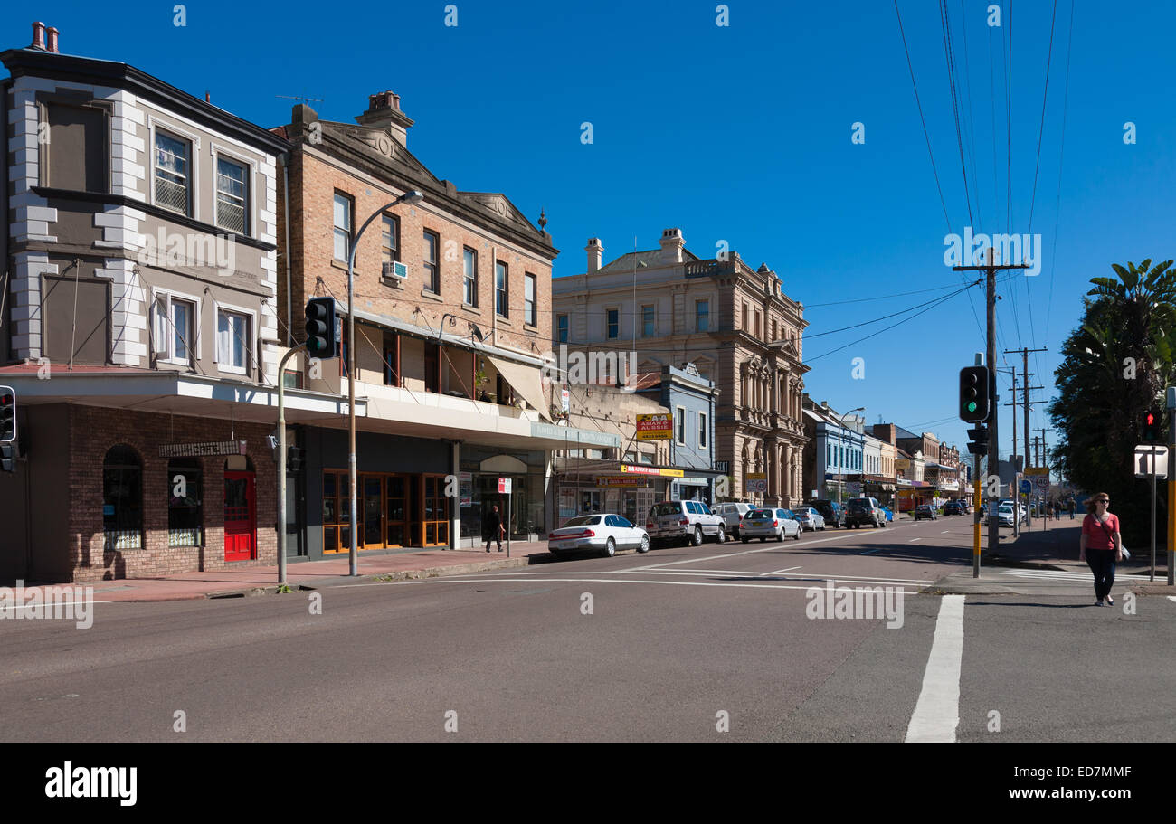 Historischen Straßenbild Maitland im Hunter Valley NSW Australia Stockfoto