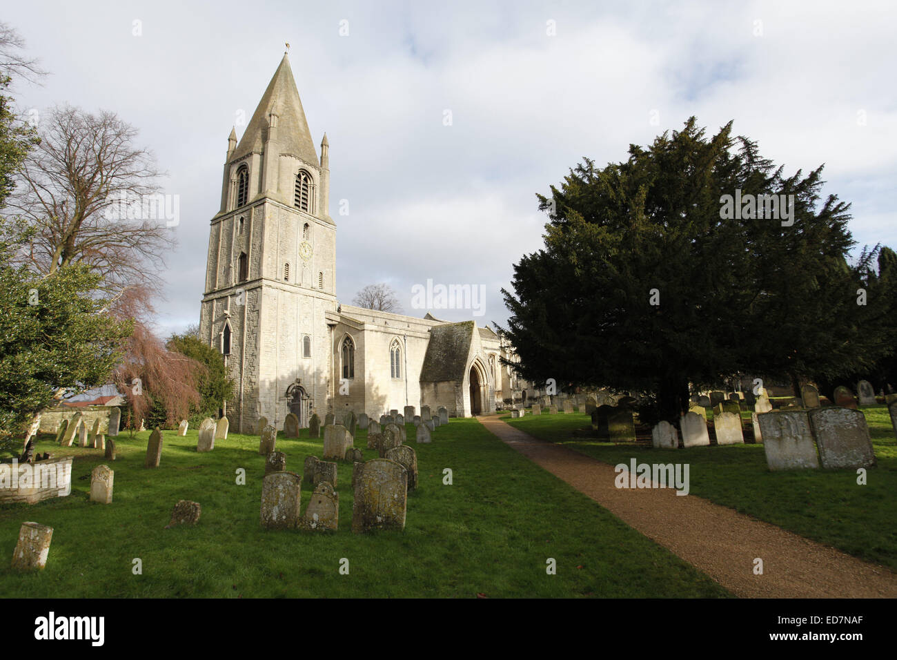 St. Johannes der Täufer, angelsächsischen Kirche, Barnack, Northamptonshire Stockfoto