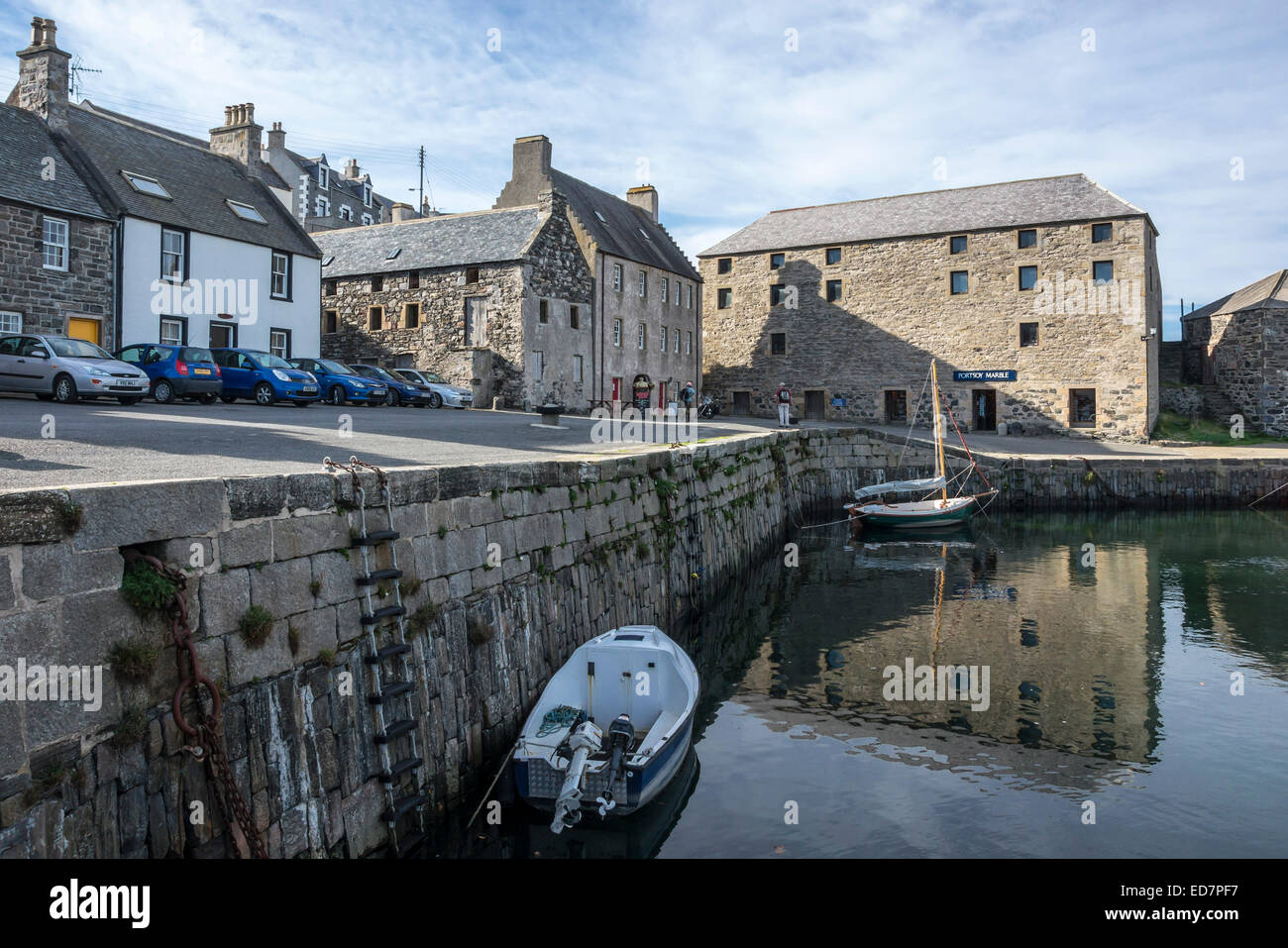 Der alte Hafen in Portsoy Aberdeenshire-Schottland Stockfoto